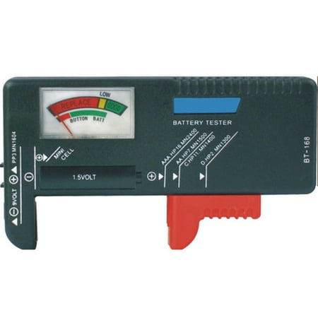 Battery Impedance Tester - BT-168 Pointer Battery Tester Battery Capacity Test Tools for AA/AAA/1.5V/9V Battery Button Battery