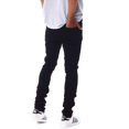 thumbnail image 3 of GFTD LA Los Angeles Men's Chrome Fur Skinny Fit Painted Fire Skull Distressed Jeans (30, Black), 3 of 6