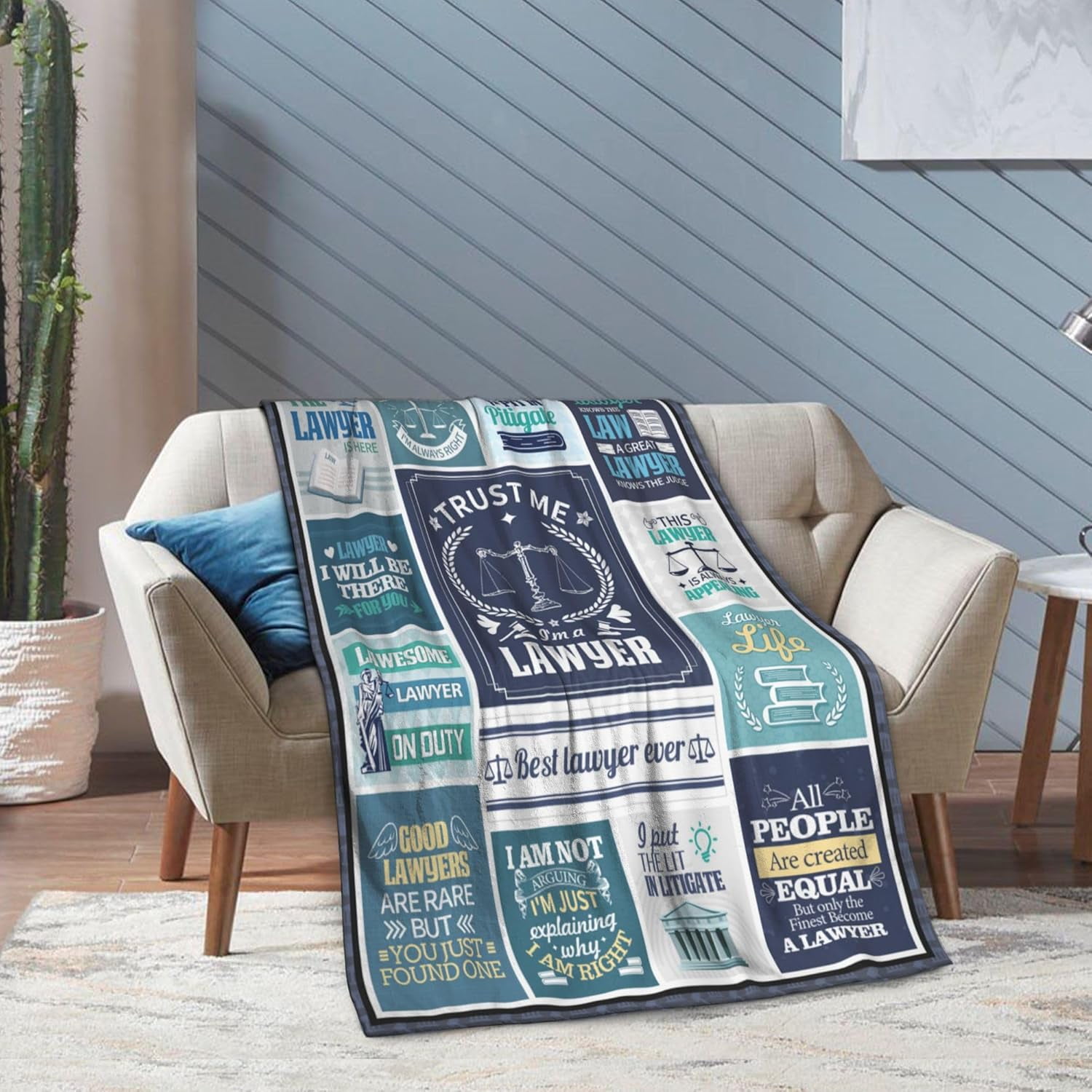 Lawyer Gifts for Women, Lawyer Gifts for Men, Gifts for Attorneys, Gifts for Lawyers Blanket 60"X50", Law School Gifts for Future Lawyers, Law Student Gifts, Attorney Gifts for Men Women