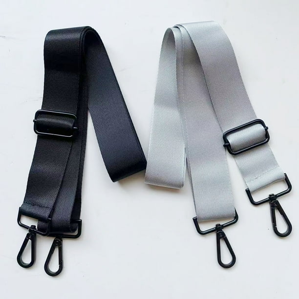 Correa de hombro universal de repuesto para portátil, ajustable, con ganchos metálicos, para maletín, bandolera, funda para portátil