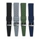 thumbnail image 4 of Tropical Fluoro Rubber Watch Strap 20mm Replacement For Seiko Srp777j1 Watch Band Diving Waterproof Bracelet Strap 22mm For Men-blue Black, 4 of 5