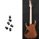 thumbnail image 4 of Eigraketly Virolas de cuerda de 6 piezas, estudio negro, pieza de instrumento pequeño exquisito, repuesto de guitarra eléctrica, repuesto de fijador de Accesorios para instrumentos musicales Eigraketly OD028174-00, 4 of 6