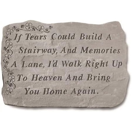 If Tears Could Build A Stairway Memorial Stone with Shamrock