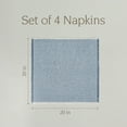 thumbnail image 5 of over&back Woven Frayed Chambray Cotton Cloth Napkins - Washable Napkins Set for Mixing, Matching, and Creating a Custom Home Decor Tablescape - Hand-Finished Frayed Edges - Blue, 5 of 12