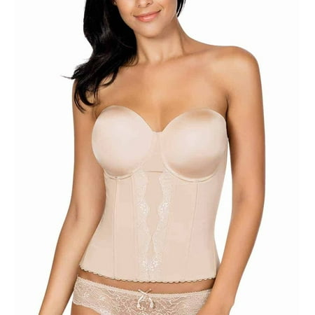 

Women s Parfait P5017 Elissa Low-Back Bustier Bra (European Nude 38B)