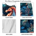 thumbnail image 4 of luoweisi Men's Beach Shorts Quick Dry Swim Trunks with Mesh Lining Seahorse XL, 4 of 5