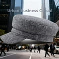 thumbnail image 4 of DOVACKA Newsboy Hats for Women, Fashion Newsboy Cap Bakerboy Cabbie Gatsby Pageboy Visor Beret Hat。 Grey, 4 of 7