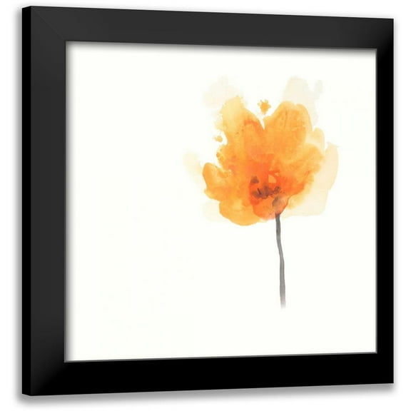 Vess, June Erica 12x12 Black Modern Framed Museum Art Print Titled - Expressive Blooms IX
