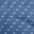 thumbnail image 1 of oneOone Rayon Blue Fabric Deer Quilting Supplies Print Sewing Fabric By The Yard 56 Inch Wide, 1 of 5