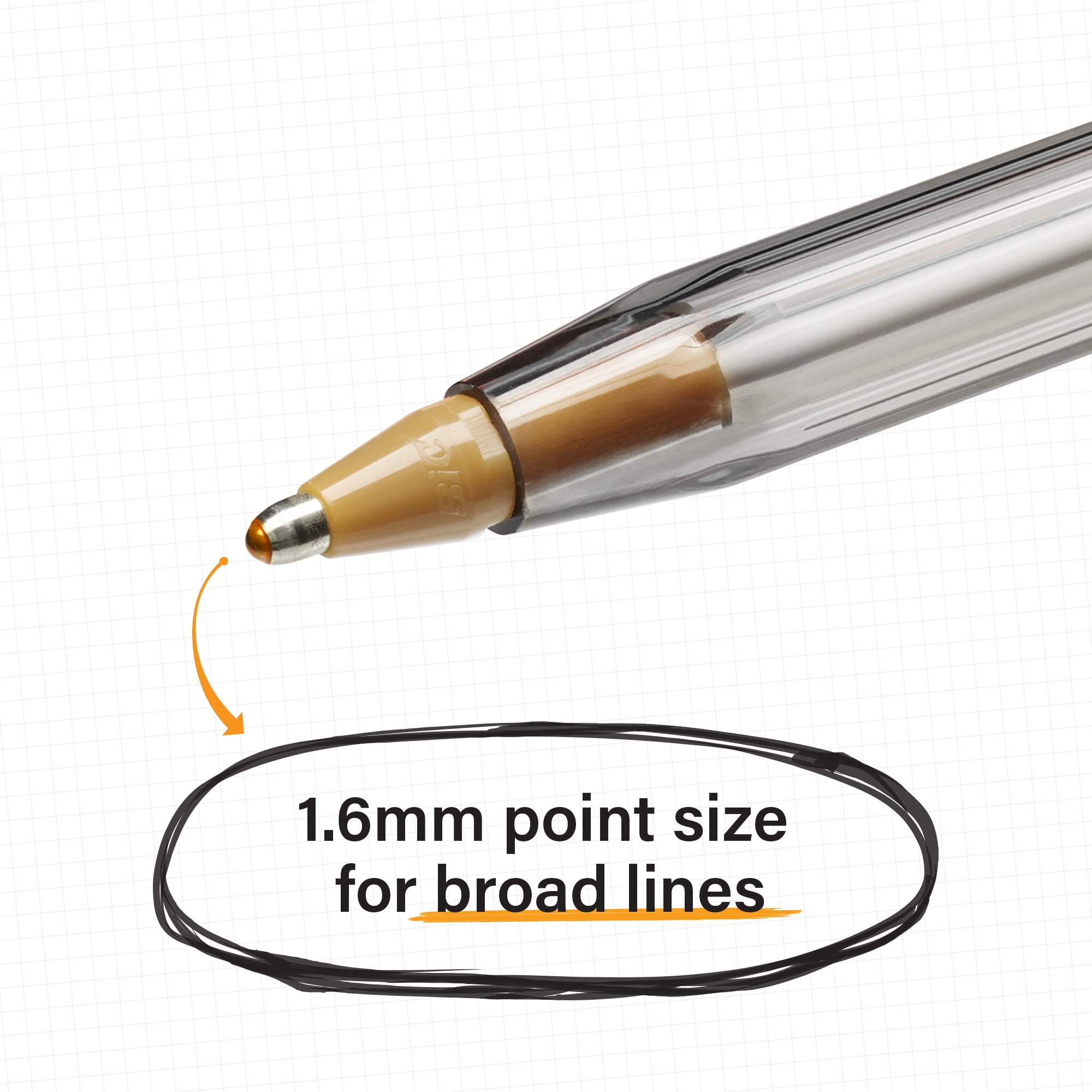 BIC Cristal Xtra Bold Ball Point Pens, Bold Point (1.6mm