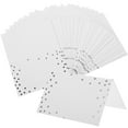 thumbnail image 1 of HEALEEP 100Pcs Wedding Place Cards White Table Seating Name Cards Practical and Elegant, 1 of 8