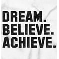 thumbnail image 2 of Dream Believe Achieve Inspirational Plus Size Crewneck Graphic Tee Shirt Brisco Brands 4X, 2 of 5
