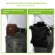thumbnail image 4 of Bolsa de recolección de frutas Lona de cuero sintético para jardín Bolsa plegable Organizador de recolección de alimentos, Negro kenally HA007923-01B, 4 of 6