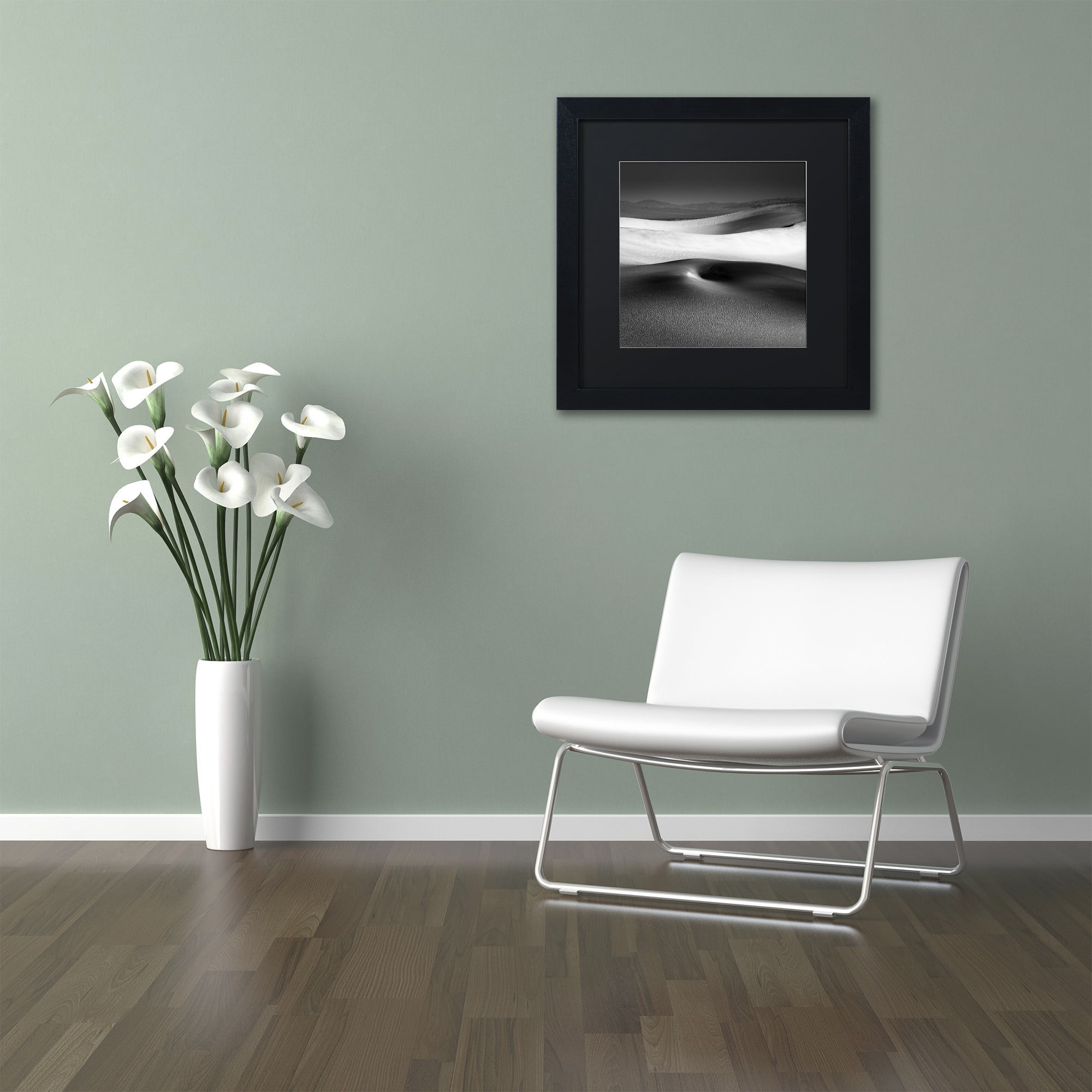 Dave MacVicar 'Navel' Black Matted Framed Art