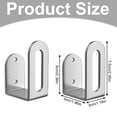 thumbnail image 2 of Wall Mount Cutting Board Holder, Pot Lid Storage Rack, Under Cabinet Kitchen Organizer 3 Inch Slim Metal Bracket Store Chopping Board Pan Lid Save Counter Workspace Storage Fixture,Clear, 2 of 6