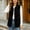 Black, variant on Womens Lapel Collar Corduroy Sleeveless Vest Button Waistcoat with Pockets Fall Casual Outerwear Brown 2XL
