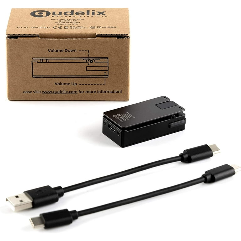 Qudelix-5k Bluetooth USB DAC Amp with LDAC, aptX Adaptive, aptX HD, AAC (Dual ES9219 3.5mm Unbalanced & 2.5mm Balanced Output)