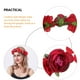 thumbnail image 2 of KAKOWELY Corona de flores para novia, tocado de rosas artificiales, corona floral para el cabello, diadema de boda, 2 of 5