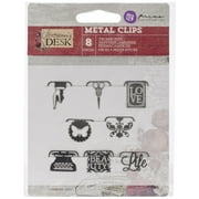 Stationer's Desk Metal Paper Clips 8/pkg