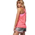 thumbnail image 2 of Proact - Top deportivo sin mangas Slub para mujer (Rosa Fluorescente), 2 of 2