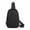 A, variant on Tech-Ready Sling Crossbody Bag, Structured Chest Pack With Cable Port For Daily Commute, Gym And Urban Outings, Black