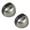 Pack of 2 pieces, variant on 2pcs Glass Door Stopper Half Round Glass Door Suction Floor Door Stop Suction Gate Supporting Hardware Tool Brushed Zinc Alloy