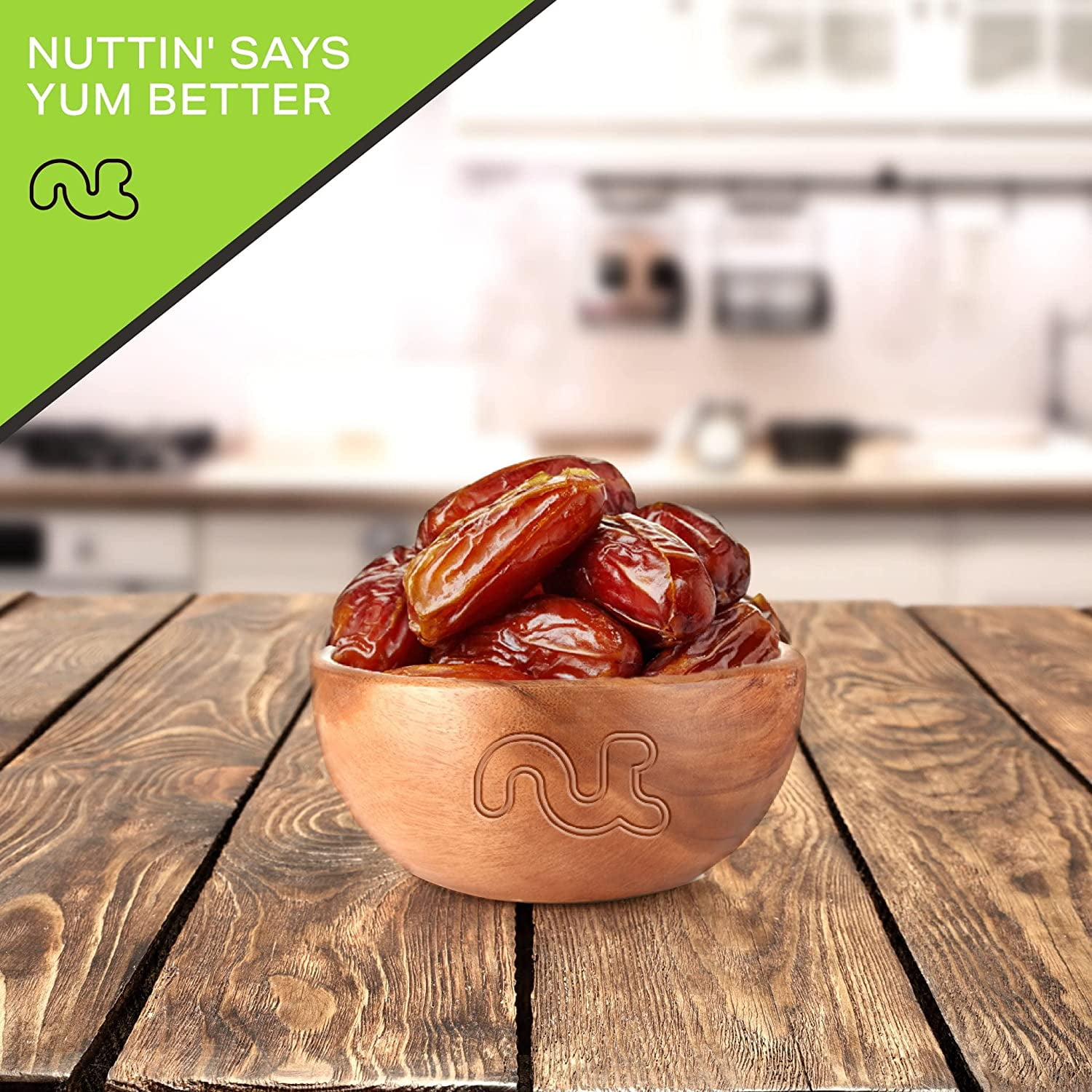 Nut Cravings Dried Deglet Noor Dates: Pitted, Unsweetened and All Natural (32oz)