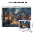thumbnail image 5 of 1000 PCS Christmas Snow Scene in the Small Town - 1000 Piece scenery Puzzle,Collectible Puzzle Featuring Christmas,Create a festive atmosphere,Funny Wooden jigsaw puzzles,Every Piece is Unique, 5 of 6