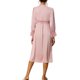thumbnail image 3 of Pijamas de satén para mujer INSPIRE CHIC, con mangas largas, encaje en el escote en V, vestido largo casual, camisones de noche, ropa de casa, color rosa, 3 of 6