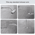 thumbnail image 3 of BRIGHT SHOWERS Shower Arm Extender for Rain and Handheld Shower Head, 4 Inch Shower Head Extension Arm, Shower Pipe Extension for Extending or Lowering Showerhead, Chrome, 3 of 6