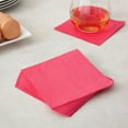 thumbnail image 2 of 200 Pack Hot Pink Napkins Disposable for Birthday Party, 2-Ply, 5 x 5 in, 2 of 5