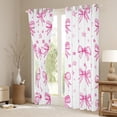 thumbnail image 3 of Castle Fairy Pink Ribbon Bow-Tie Black Out Curtains for Kids Girls Women,Kawaii Stars Print Curtains Pack Of 2 (42X63 Each),Dreamy Princess Bedroom Curtains,Super Cozy Room Decor, 3 of 6