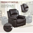 thumbnail image 5 of JESTOP Manual Recliner Chair, Overstuffed Faux Leather or Upholstered Single Sofa for Living Room Bedroom, 5 of 6