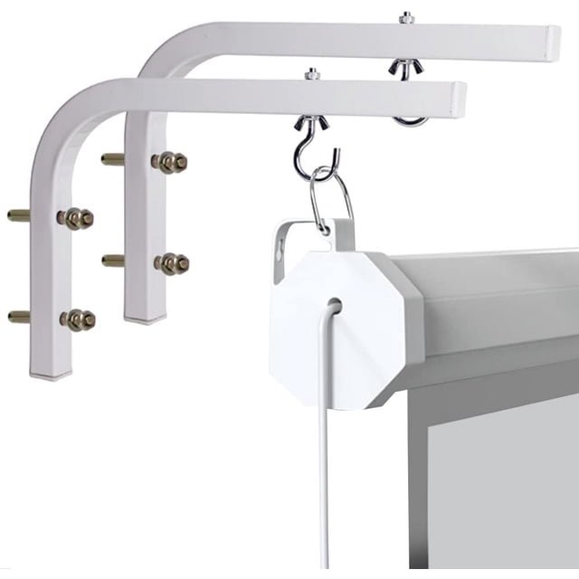 Projector Screen Wall Mount, Innovative L-Brackets For Optimal Placement, Keystone Effect Solution, Quality Steel Ensures Durability, Support For Various Screen Sizes And Types