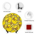 thumbnail image 4 of Easygdp Ducky Cartoon Animal Yellow Bone China Decorative Plate Ceramic Dinner Plates Art Crafts with Display Stand-10in, 4 of 6