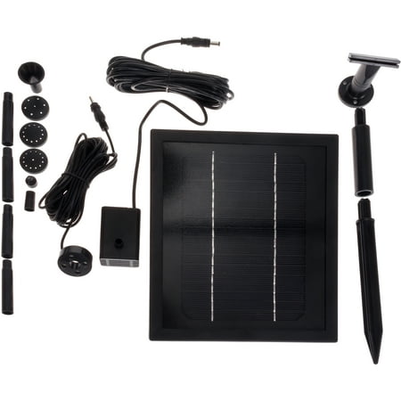 GREENLIGHTING NEW 3 Watt Solar Water Fountain Pump LED Light w/ Battery