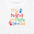 thumbnail image 4 of Inktastic My Nana and Papa Love Me Girls Baby Dress, 4 of 5
