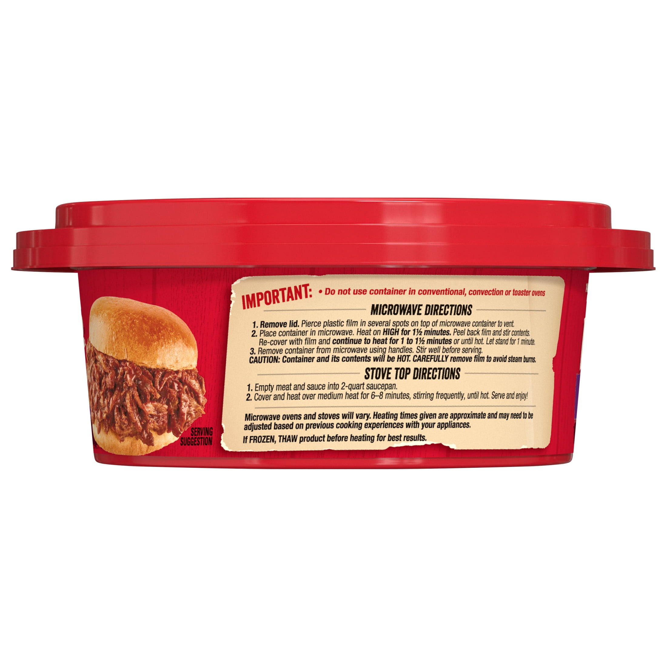 LLOYD'S Seasoned Shredded Pork, Regular, Refrigerated, 16 oz Plastic Tub