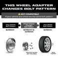 thumbnail image 2 of EZAccessory 2 Billet Wheel Adapters 6x135 to 5x135 Fits Ford 6 Lug F150 Hub with Lip to Hub Centric Fit Wheels From 5 Lug F150 97-03, 2 of 7