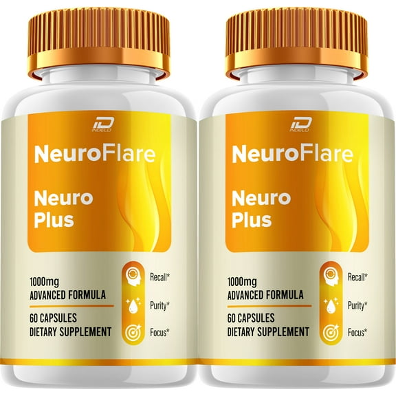NeuroFlare Capsules – Neuro Flare Natural Ingredients Glycogen Support, 2 Pack, 120 Capsules