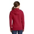 thumbnail image 2 of Port & Company Classic Full Zip Hooded Sweatshirt (LPC78ZH) Red, 3XL, 2 of 2