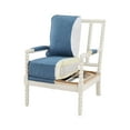 thumbnail image 2 of Kaylee Spindle Chair in Linen  White Fabric with Antique White Frame, 2 of 5