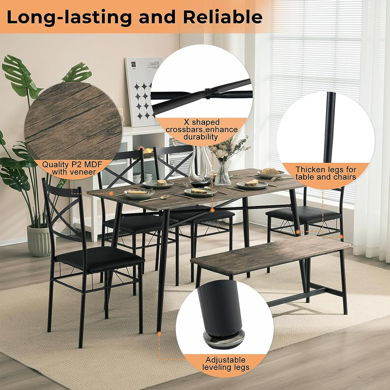 Mecor 5 piece dining set hotsell