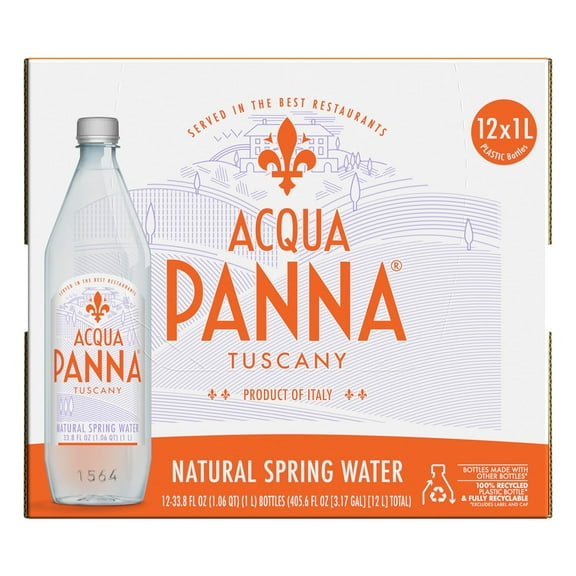 Natural Spring Water, 33.8 Fl Oz (Pack of 12)