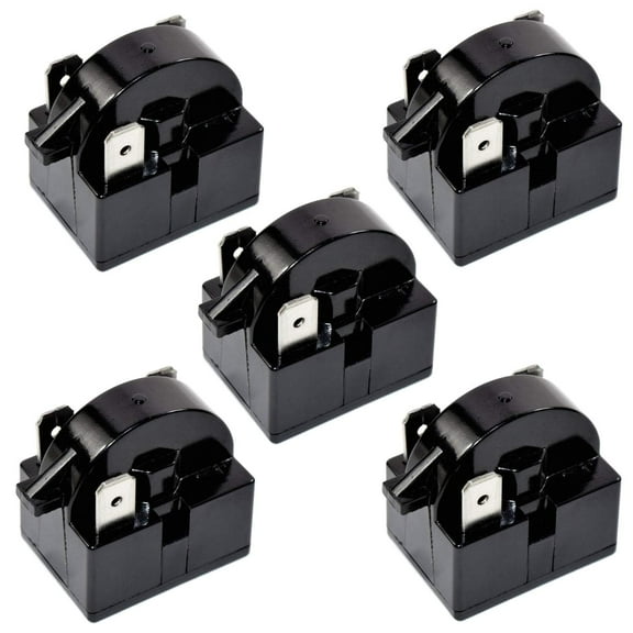 HQRP 5-Pack QP2-4R7 4.7 Ohm 3-Pin PTC Starter / Start Relay for Mini Fridges, Compact Refrigerators, Beverage & Wine / Beer Coolers, Deep Freezers, Beer / Wine Refrigerators