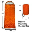 thumbnail image 2 of RNX Warm Weather Lightweight Sleeping Bag, Ultralight with Compression Sack, 2 of 7