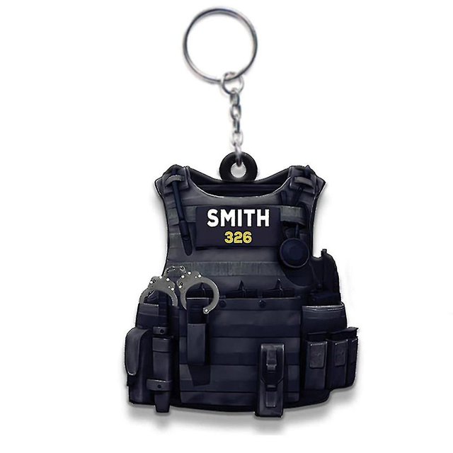 Mujer Gadgets para hombres Accesorios de policía Llaveros Amigo Colgante de Navidad