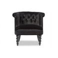 thumbnail image 2 of Skyline Decor Black Velvet Fabric Upholstered Vanity Accent Chair, 2 of 6