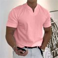thumbnail image 2 of Garbnen M-5XL Men's Big and Tall Shirts Loose Fit Short Sleeve Men's V Neck T Shirts Lightweight Breathable Summer Casual Business Going Out Workout Shirts L, 2 of 9