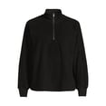thumbnail image 5 of Time and Tru Women's Faux Sherpa Pullover Sweatshirt, 5 of 5